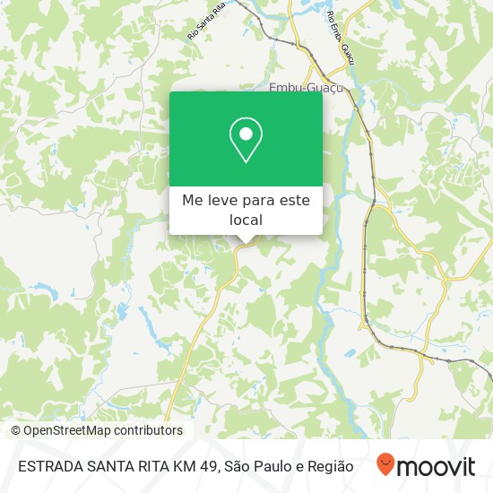 ESTRADA SANTA RITA  KM 49 mapa