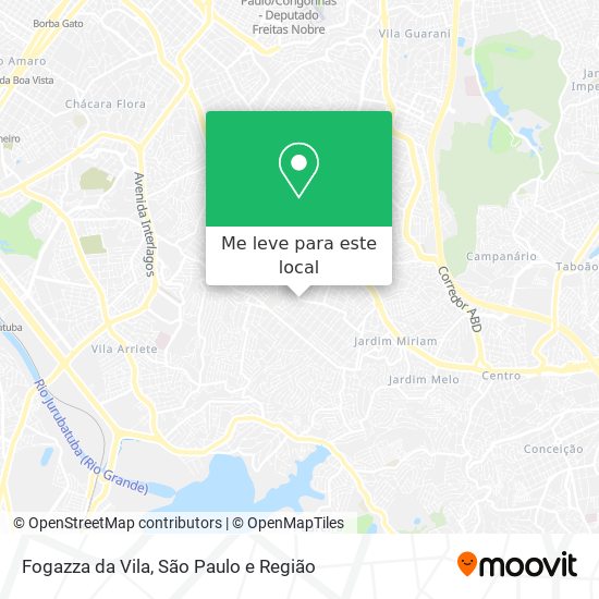 Fogazza da Vila mapa