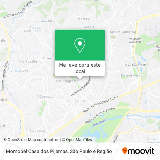 Momobel Casa dos Pijamas mapa