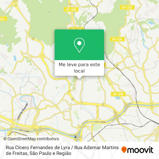 Rua Cícero Fernandes de Lyra / Rua Ademar Martins de Freitas mapa