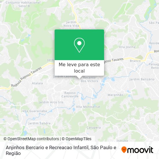 Anjinhos Bercario e Recreacao Infantil mapa