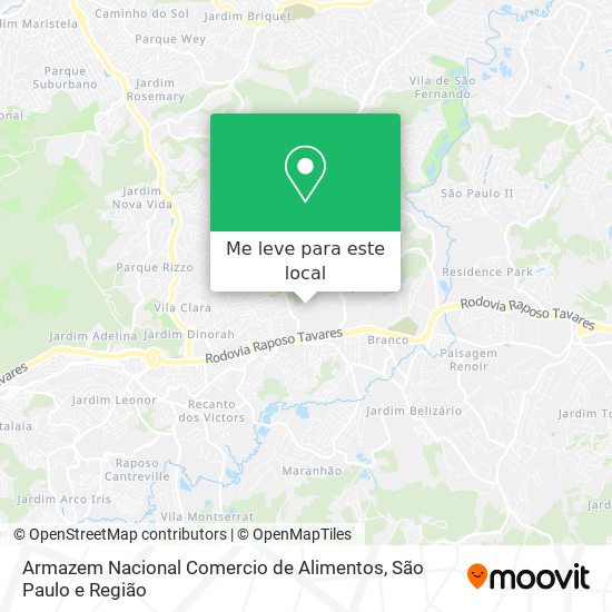 Armazem Nacional Comercio de Alimentos mapa