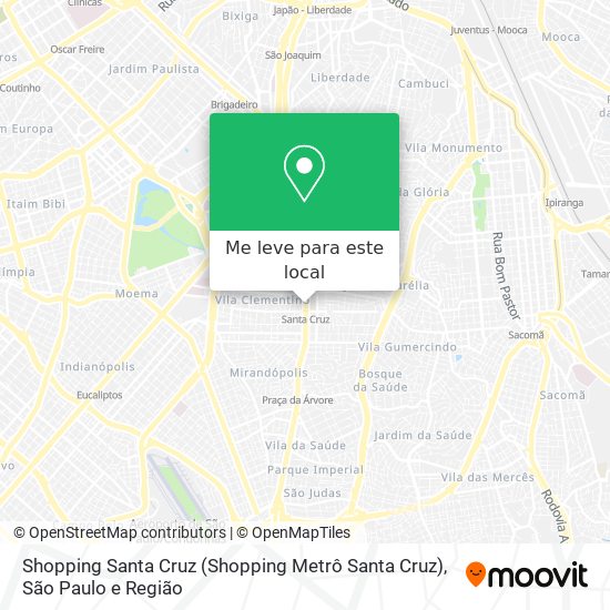 Shopping Santa Cruz mapa