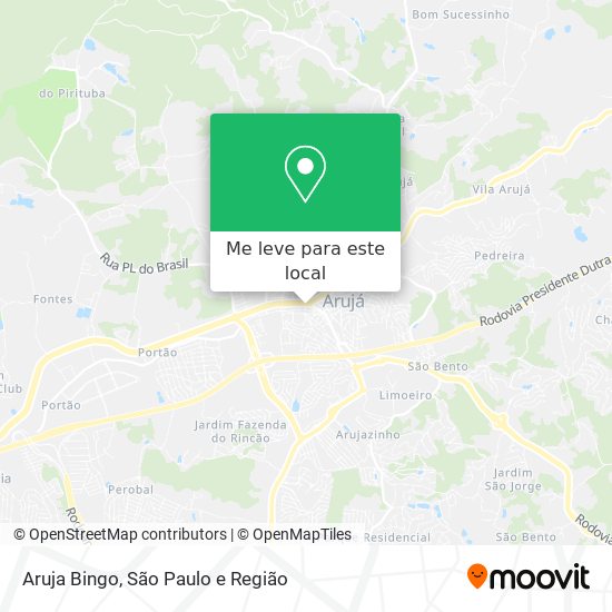 Aruja Bingo mapa