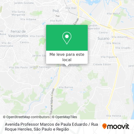 Avenida Professor Marcos de Paula Eduardo / Rua Roque Heroles mapa