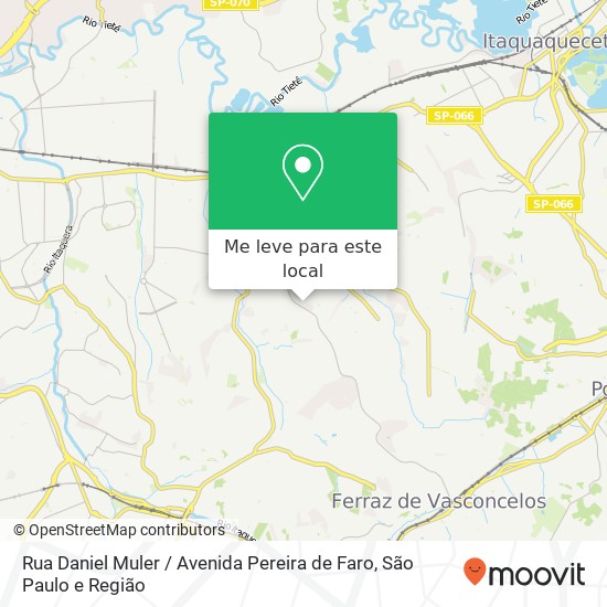 Rua Daniel Muler / Avenida Pereira de Faro mapa