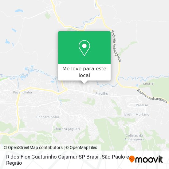 R  dos Flox   Guaturinho  Cajamar   SP  Brasil mapa