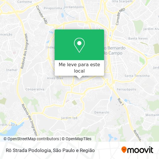 Rô Strada Podologia mapa