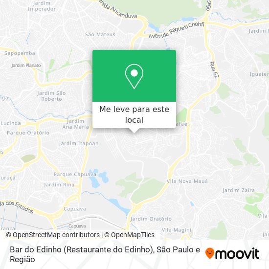 Bar do Edinho (Restaurante do Edinho) mapa