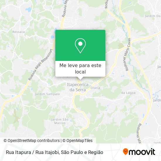 Rua Itapura / Rua Itajobi mapa