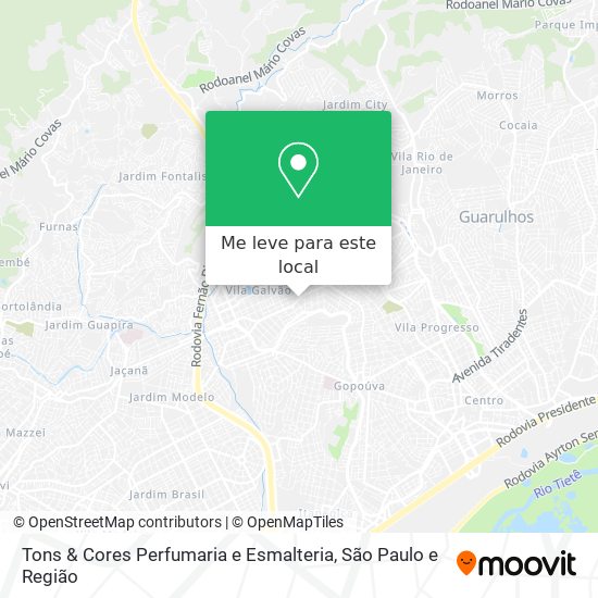 Tons & Cores Perfumaria e Esmalteria mapa