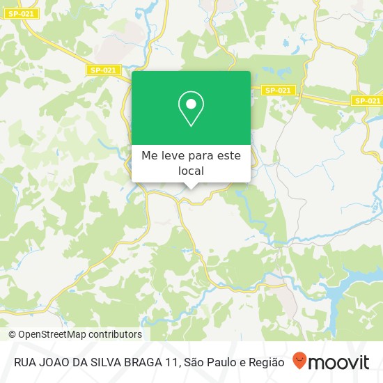 RUA JOAO DA SILVA BRAGA 11 mapa