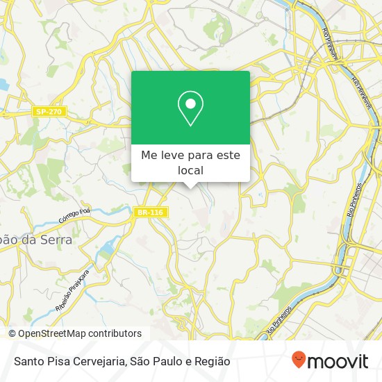 Santo Pisa Cervejaria mapa