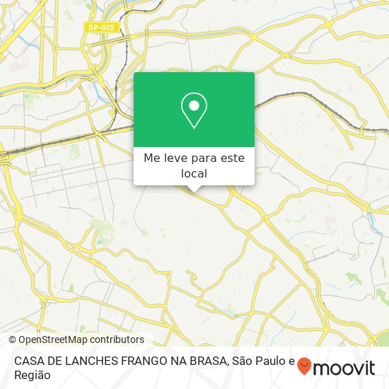 CASA DE LANCHES FRANGO NA BRASA mapa