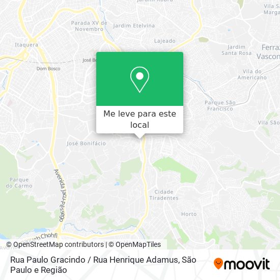 Rua Paulo Gracindo / Rua Henrique Adamus mapa
