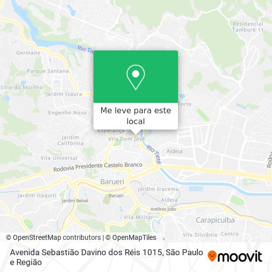 Avenida Sebastião Davino dos Réis 1015 mapa