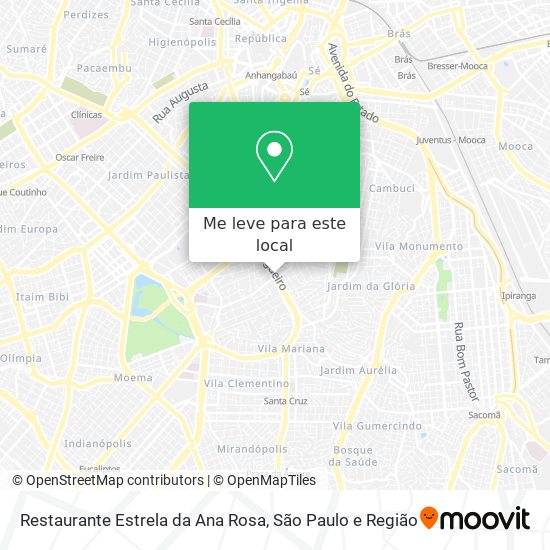 Restaurante Estrela da Ana Rosa mapa
