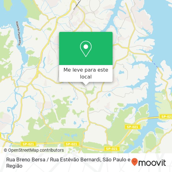 Rua Breno Bersa / Rua Estêvão Bernardi mapa