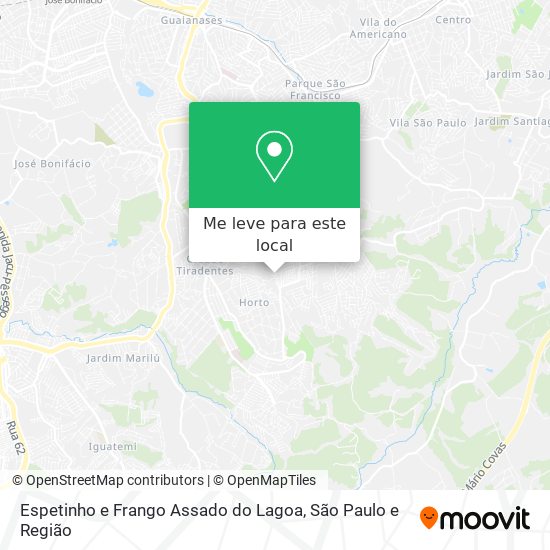 Espetinho e Frango Assado do Lagoa mapa