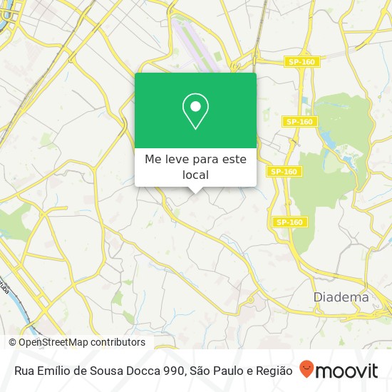 Rua Emílio de Sousa Docca 990 mapa