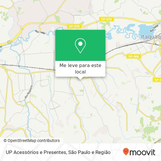 UP Acessórios e Presentes mapa