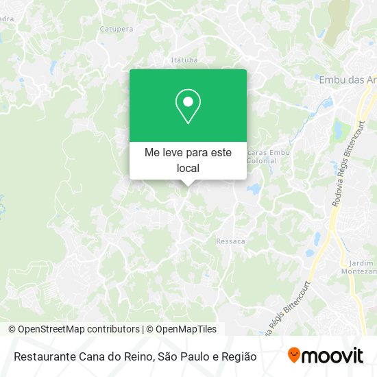 Restaurante Cana do Reino mapa