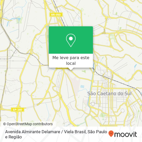 Avenida Almirante Delamare / Viela Brasil mapa
