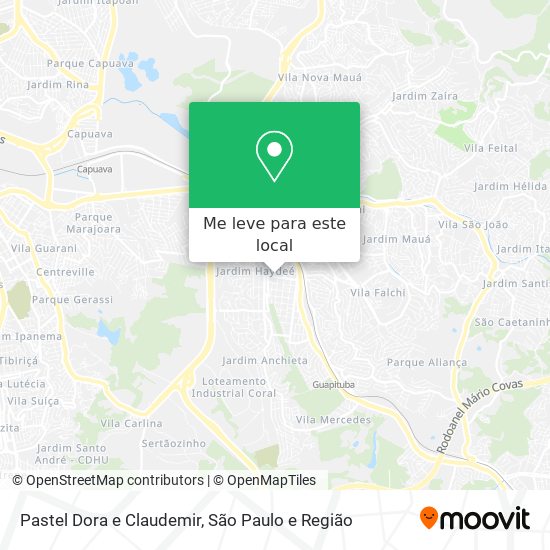 Pastel Dora e Claudemir mapa