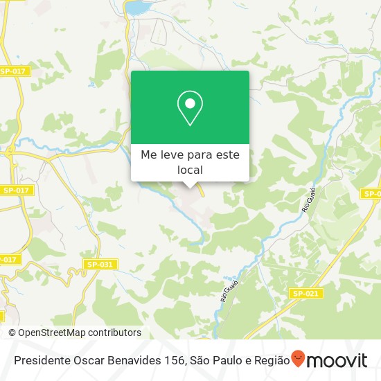 Presidente Oscar Benavides 156 mapa