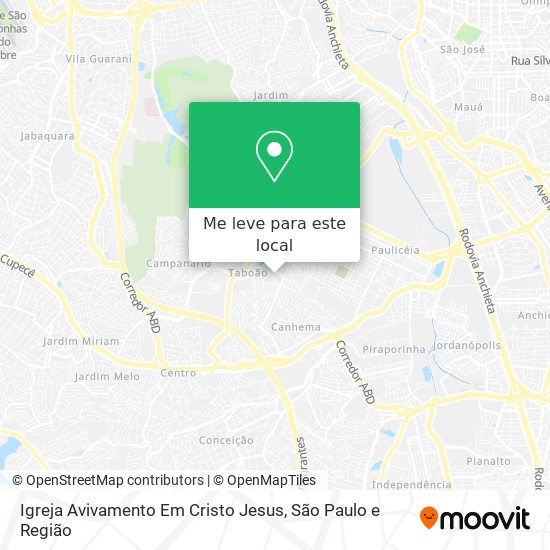 Igreja Avivamento Em Cristo Jesus mapa