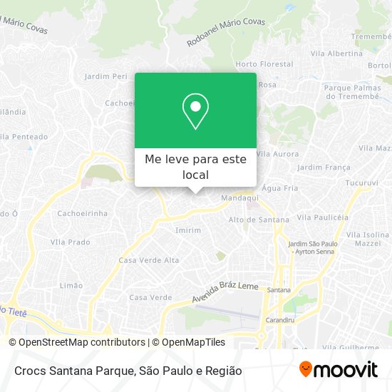 Crocs Santana Parque mapa
