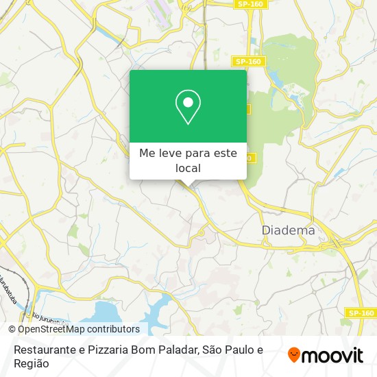 Restaurante e Pizzaria Bom Paladar mapa