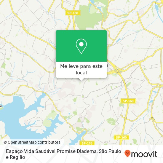 Espaço Vida Saudável Promise Diadema mapa