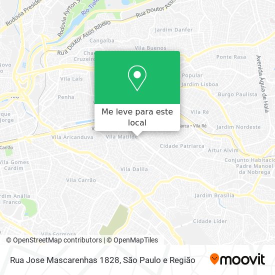 Rua Jose Mascarenhas  1828 mapa