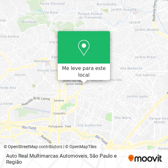 Auto Real Multimarcas Automoveis mapa