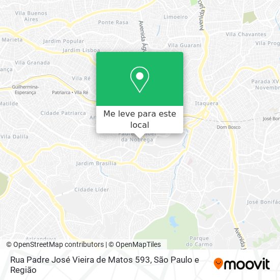 Rua Padre José Vieira de Matos 593 mapa