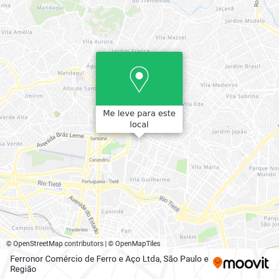 Ferronor Comércio de Ferro e Aço Ltda mapa