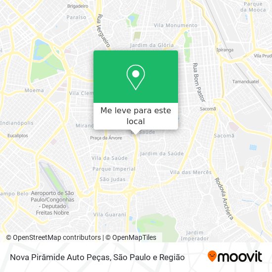 Nova Pirâmide Auto Peças mapa