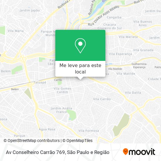Av Conselheiro Carrão  769 mapa