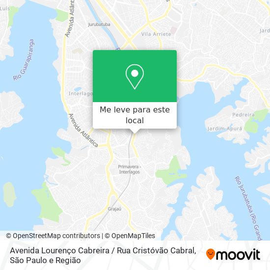 Avenida Lourenço Cabreira / Rua Cristóvão Cabral mapa