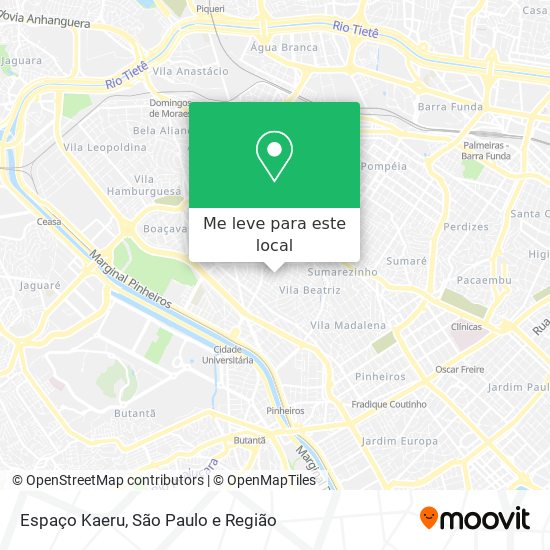 Espaço Kaeru mapa