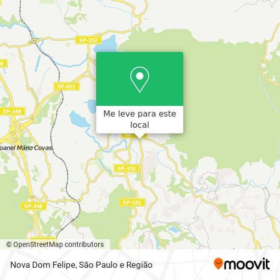 Nova Dom Felipe mapa