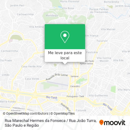 Rua Marechal Hermes da Fonseca / Rua João Turra mapa