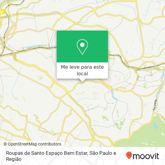 Roupas de Santo Espaço Bem Estar mapa