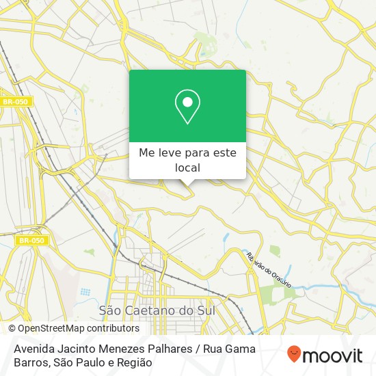 Avenida Jacinto Menezes Palhares / Rua Gama Barros mapa