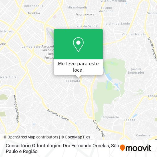 Consultório Odontológico Dra.Fernanda Ornelas mapa