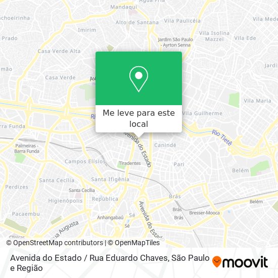 Avenida do Estado / Rua Eduardo Chaves mapa