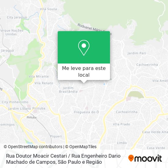 Rua Doutor Moacir Cestari / Rua Engenheiro Dario Machado de Campos mapa