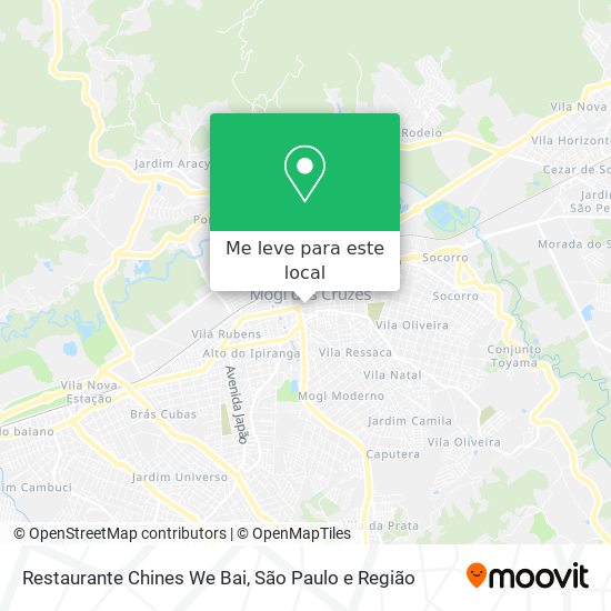 Restaurante Chines We Bai mapa