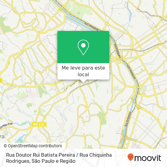 Rua Doutor Rui Batista Pereira / Rua Chiquinha Rodrigues mapa